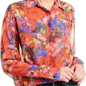 The Kooples Silk Button-Down Blouse - NWT